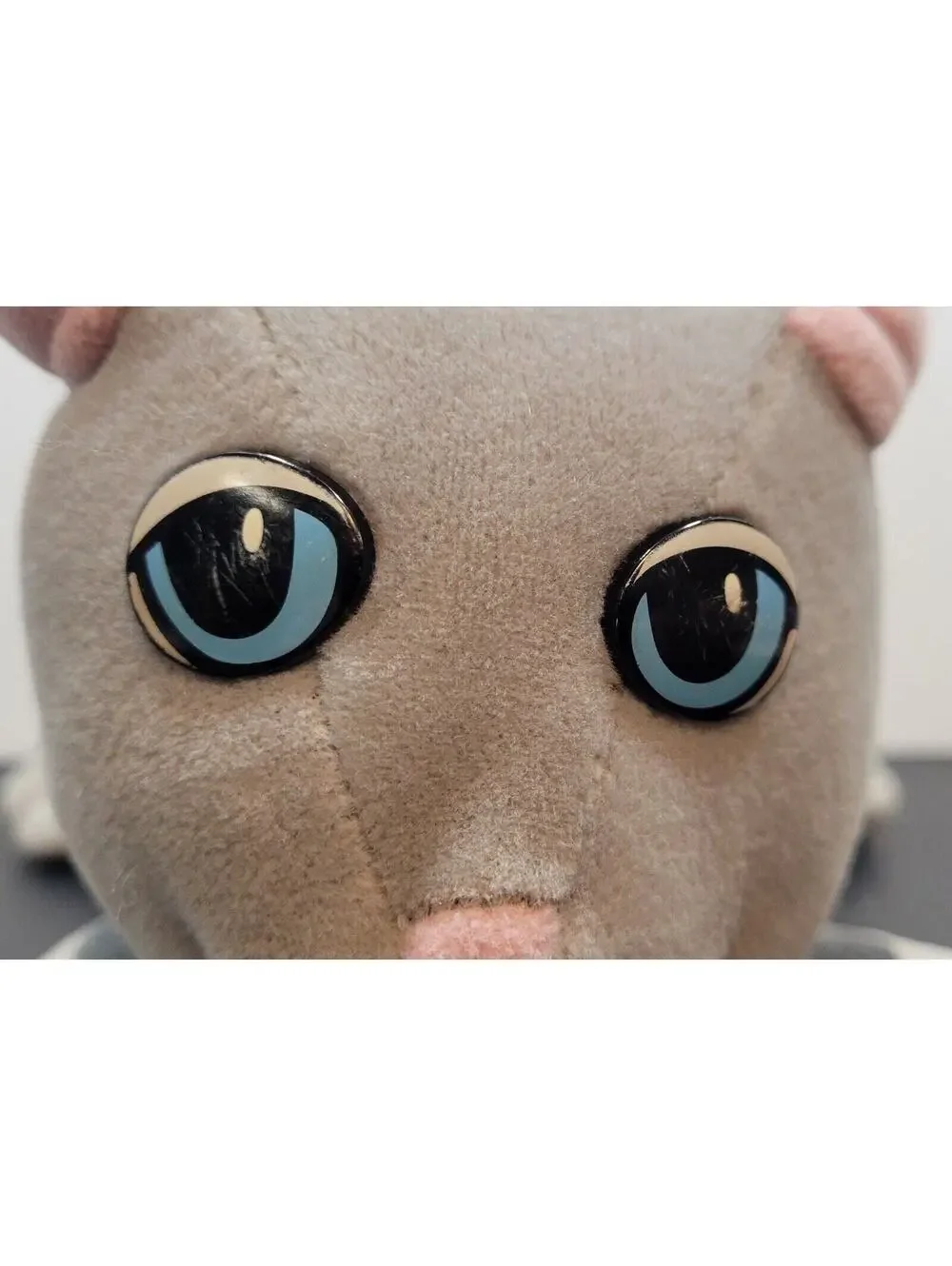 Vintage 1985 Pound Purries Plush Gray Striped Cat Kitten